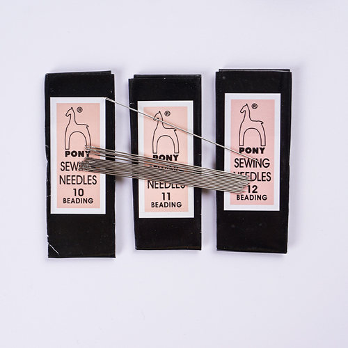 马牌极细超细串珠针进口米珠水晶针专用长 手缝钉珠用短针手工DIY