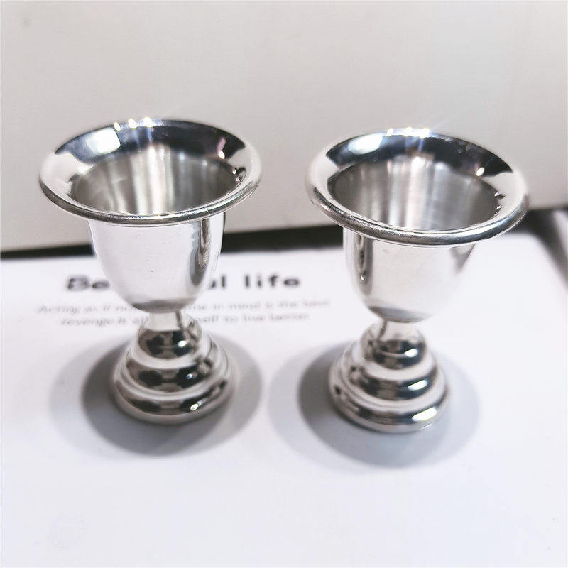 仙记银坊 S999纯银雪花银 足银酒杯 光面白酒杯 银酒具银器高脚杯