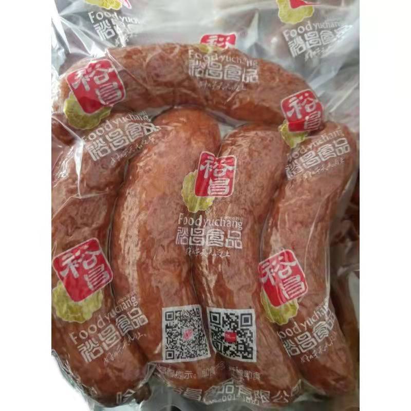 哈尔滨红肠正宗裕昌儿童肠4-5根一斤散装食品开袋即食瘦肉肠真空