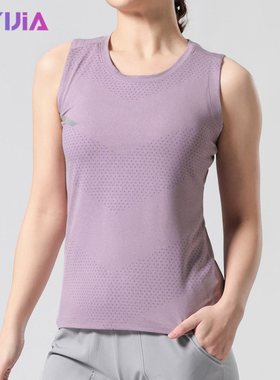女士跑步背心夏季运动无袖坎肩速干T恤马拉松田径健身瑜伽服上衣