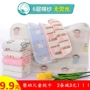 Shabu gối bông trẻ em cao cấp khăn gối cotton dày sáu lớp gạc bé gối khăn thấm mồ hôi trẻ - Khăn gối khăn choàng gối