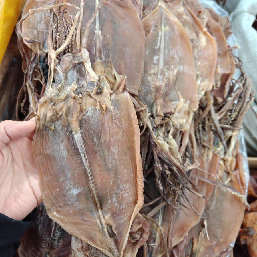无盐烧烤鱿鱼干海鲜干货 渔家自然晒干无盐鱿鱼板250g 江西特产