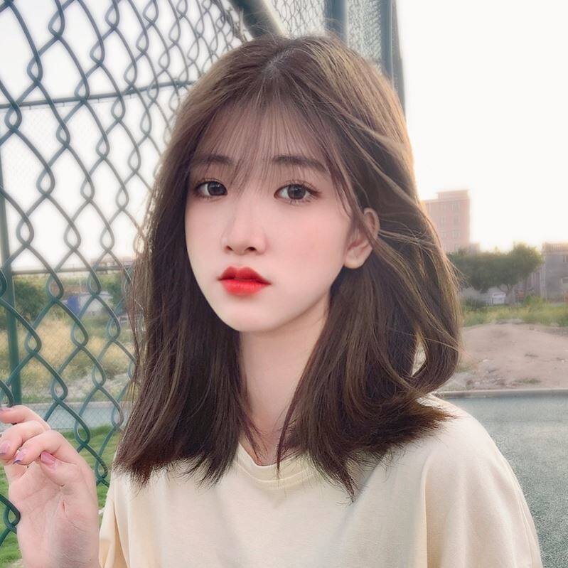 假发真发全真人发适合圆脸2021年时尚新款波波头初恋头发型短发女