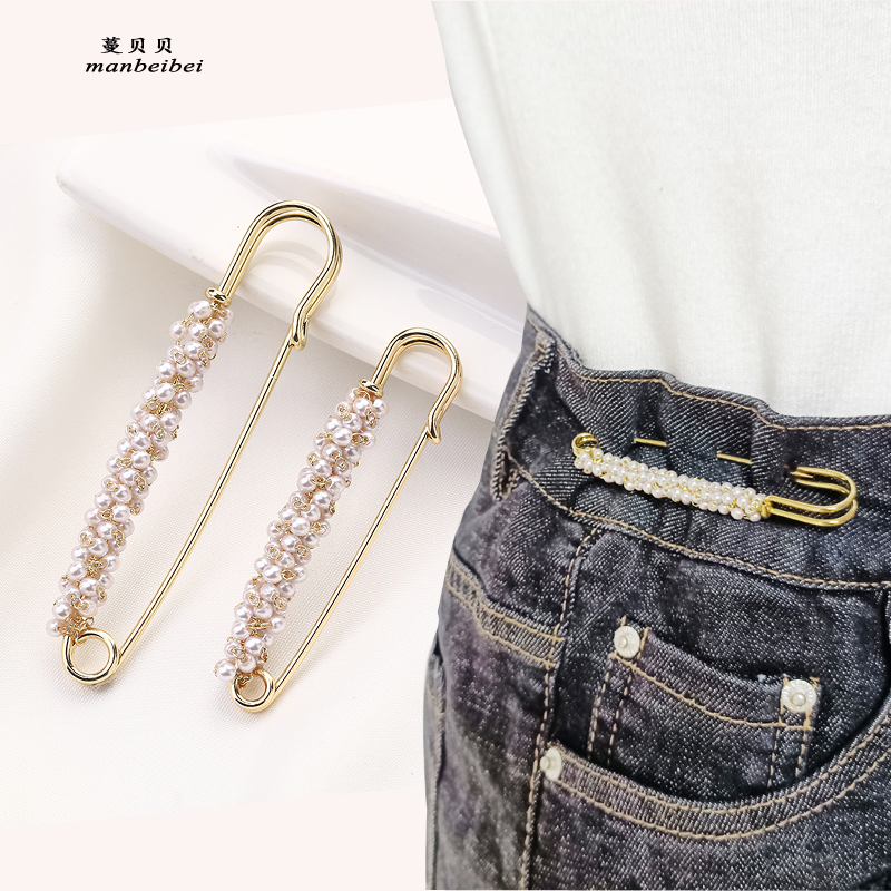 高档固定神器女裤腰收紧水晶