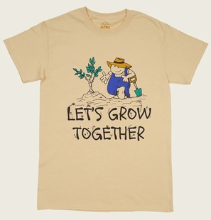 together Let grow T恤 让我们一起成长印花小众男女款 宽松短袖