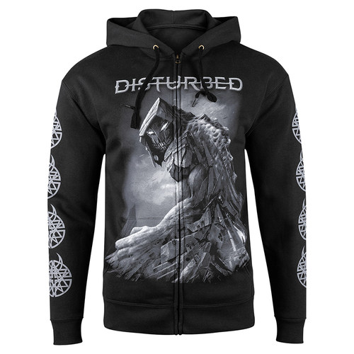 Disturbed不乐队暗黑风拉链外套