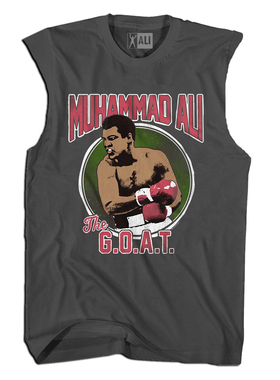 Muhammad Ali拳王阿里 拳击健身运动宽松欧美高街男士背心无袖T恤