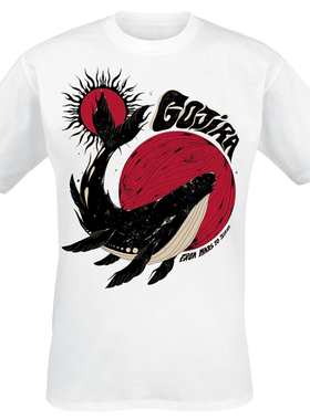 法国前卫金属GOJIRA乐队Whale Sun Moon鲸日月朋克纯棉短袖T恤