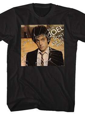 Billy Joel 比利·乔尔 著名歌手街潮复古感宽松百搭男士短袖T恤