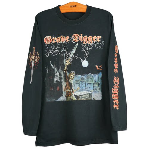 GraveDigger掘墓人摇滚长袖T恤