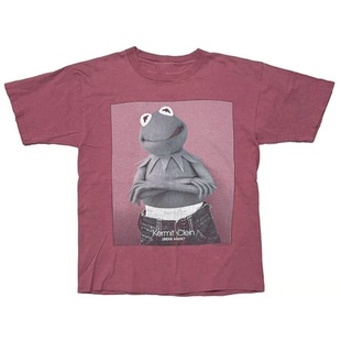 T恤男 纯棉短袖 Calvin Klein卡尔文·克莱恩青蛙卡通图案印花美式