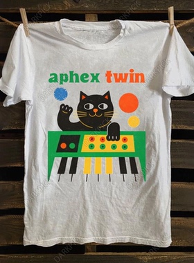 Aphex Twin理查德·大卫·詹姆斯音乐人欧美摇滚高街短袖纯棉T恤