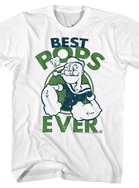 1960年Popeye the Sailor 大力水手重磅纯棉美式宽松复古男士T恤