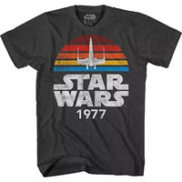 1977 American casual Star Wars movie Collaboration Summer New retro European and American street style men's T-shirt thumbnail 7