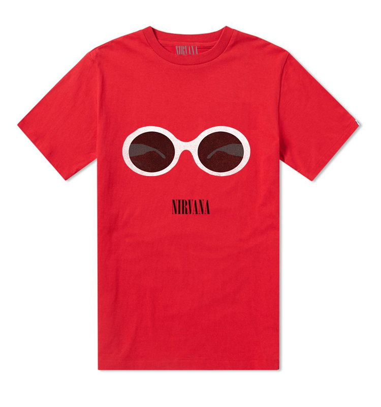 夏季nirvana涅槃乐队摇滚t恤短袖