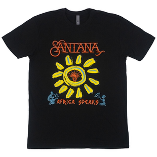 美国旧金山的一支乐队Santana 美式复古oversize高街oversizeT恤