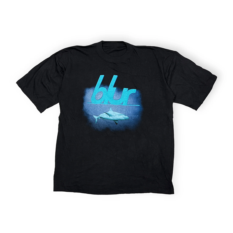 2026夏季新款BLUR模糊乐队英国摇滚朋克简约男女纯棉黑色短袖T恤,男装,T恤,淘宝优惠券,粉丝福利购,淘宝优惠卷