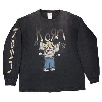 科恩乐队复古朋克纯棉长袖T恤