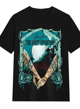 The Amity Affliction友谊之殇乐队金属核摇滚欧美风宽松短袖T恤