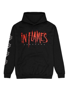 新In Flames烈焰乐队摇滚美式死神废墟风vintage男士秋冬连帽卫衣