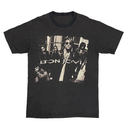 BONJOVI邦乔维欧美风式短袖T恤
