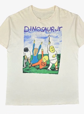 Dinosaur Jr.恐龙二世乐队摇滚美式vintage高街短袖男纯棉直喷T恤