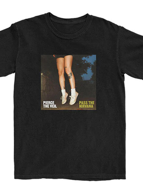 Pierce the Vei刺穿面纱乐队皮尔斯的面纱涂鸦摇滚朋克街头T恤