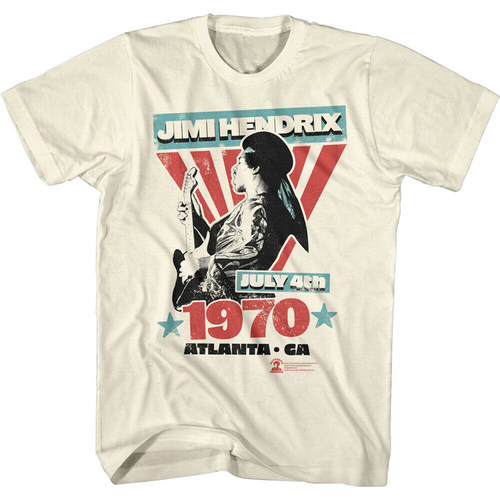 JimiHendrix美式复古摇滚T恤