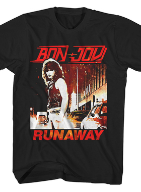 金属摇滚邦乔维Bon Jov乐队复古经典朋克短袖T恤