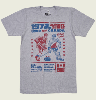 曲棍球短袖男女款美式复古T恤