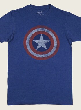 CAPTAINAMERICA短袖美式复古T恤