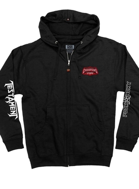 秋冬季testament圣约鞭笞金属Thrash Metal摇滚乐队朋克连帽卫衣