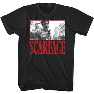 80年代好莱坞经典电影 疤面煞星 Scarface T Shirt帕西诺男士T恤