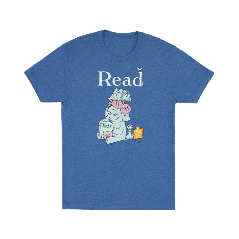 小象小猪读书文学系列纯棉短袖T