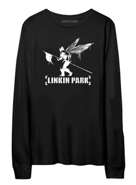 LINKIN PARK 林肯公园涂鸦艺术 街边士兵摇滚 重金属乐队长袖T恤
