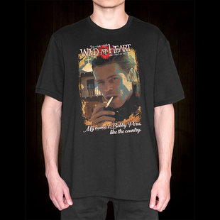 大卫·林奇我心狂野 Wild at Heart 1990爱情电影美式短袖纯棉T恤