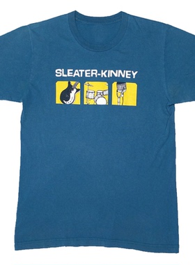 1994殿堂级摇滚乐队Sleater-Kinney 音乐数码直喷夏季宽松短袖T恤
