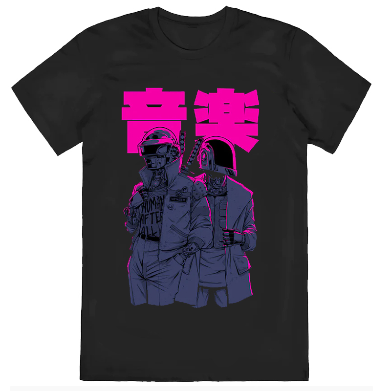 音乐赛博朋克美式复古短袖T恤