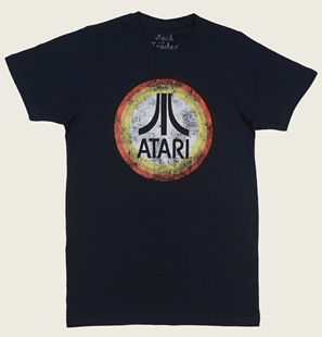 80年代ATARI LOGO 复古雅达利美式复古街机游戏机美式复古短袖t恤