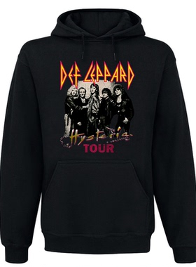 威豹乐队Def Leppard Hysteria Faces ArtT-Shirt Rock连帽卫衣