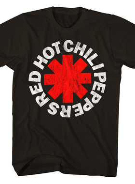 红辣椒乐队Red Hot Chili Peppers摇滚短袖T恤男士朋克纯棉夏季T