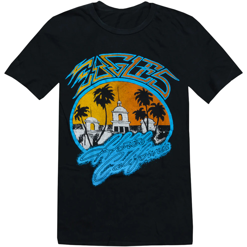 Eagles老鹰乐队摇男士美式T恤