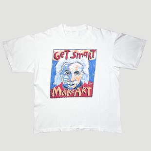 90's Get Smart Make糊涂侦探艺术版爱因斯坦Art Einstein短袖T恤