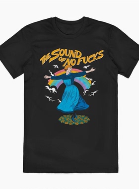 欧美插画男女款美式复古高街oversizeT恤