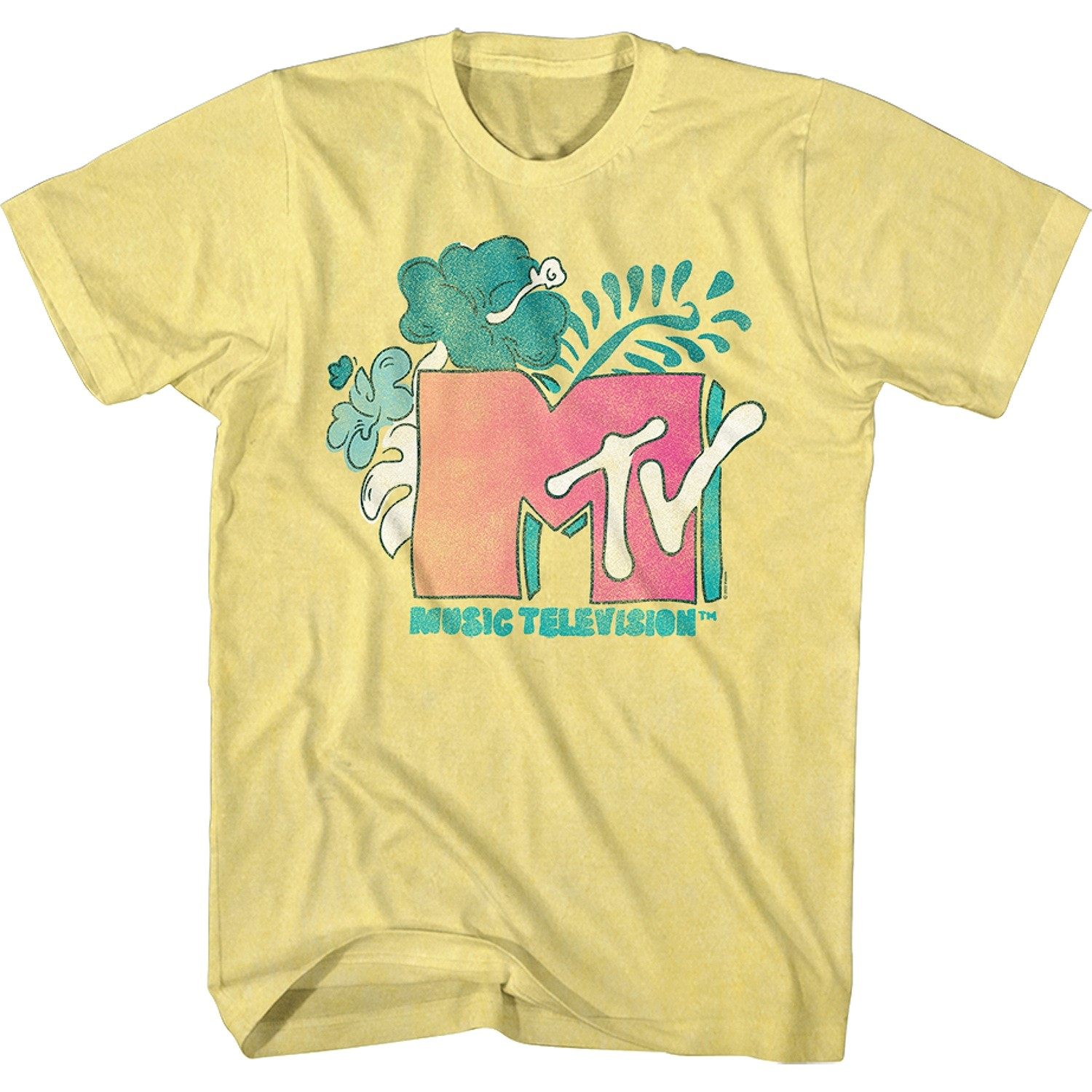 2022 Summer MTV LOGO music retro American street fashion brand loose oversized dark gray T-shirt thumbnail 2