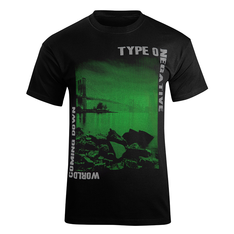 TypeONegative乐队绿色图男T恤