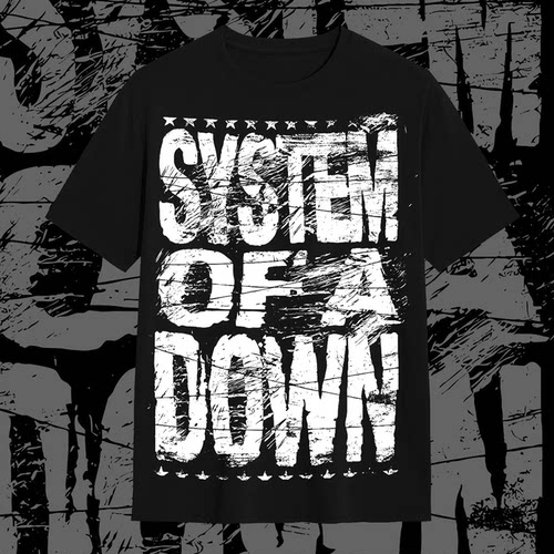 SystemOfADown乐队暗黑T恤男