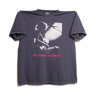夏季80年代My Bloody Valentine我的血腥情人节美式轻水洗T恤短袖