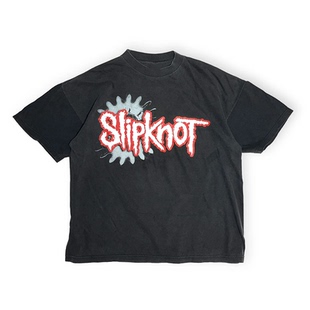 Slipknot活结乐队美式高街暗黑vintage水洗复古宽松纯棉短袖男T恤