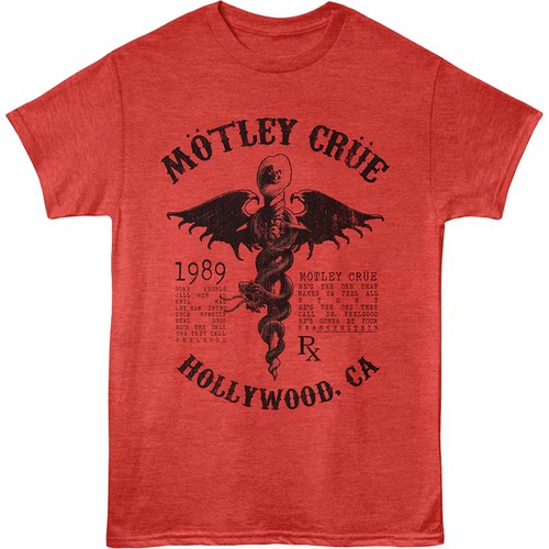 MotleyCrue克鲁小丑乐队摇滚T恤